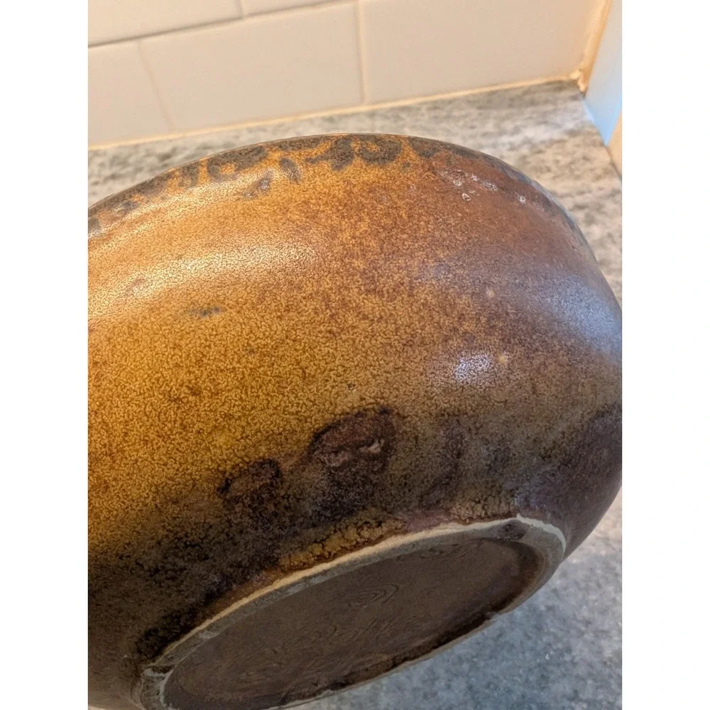 Vintage McCoy Pottery Canyon 1413 USA Mesa Bowl